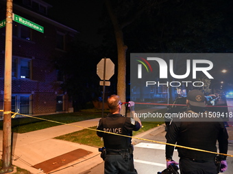 A 21-year-old male victim is shot numerous times on the 7200 block of S. Washtenaw Avenue in Chicago, Illinois, United States, on August 24,...