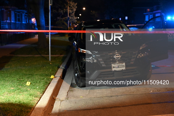 A 21-year-old male victim is shot numerous times on the 7200 block of S. Washtenaw Avenue in Chicago, Illinois, United States, on August 24,...