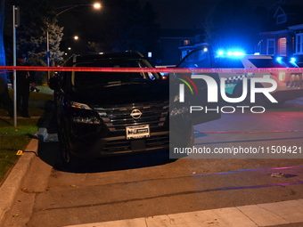 A 21-year-old male victim is shot numerous times on the 7200 block of S. Washtenaw Avenue in Chicago, Illinois, United States, on August 24,...