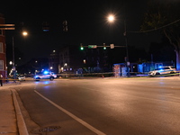 Three people are shot, one in critical condition, on the 3600 block of W. Douglas Blvd in Chicago, Illinois, United States, on August 24, 20...