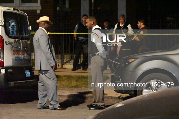 A 33-year-old male is bitten several times by a dog and found dead in an apartment on the 5500 block of West Quincy Street in Chicago, Illin...