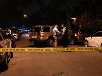 An unidentified male is shot and killed on the 2400 block of S. Christiana Avenue in Chicago, Illinois, United States, on August 24, 2024. A...