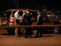 An unidentified male is shot and killed on the 2400 block of S. Christiana Avenue in Chicago, Illinois, United States, on August 24, 2024. A...