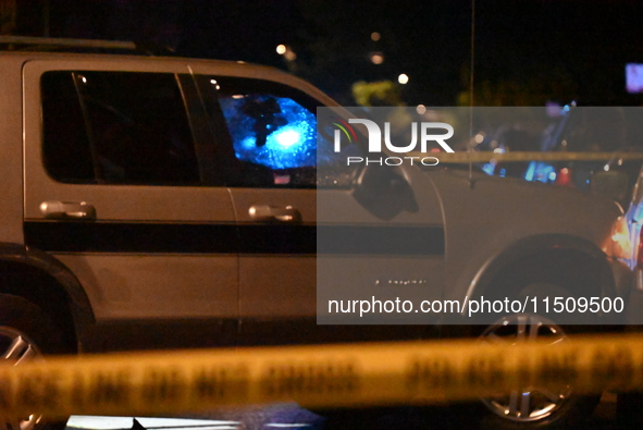 An unidentified male is shot and killed on the 2400 block of S. Christiana Avenue in Chicago, Illinois, United States, on August 24, 2024. A...