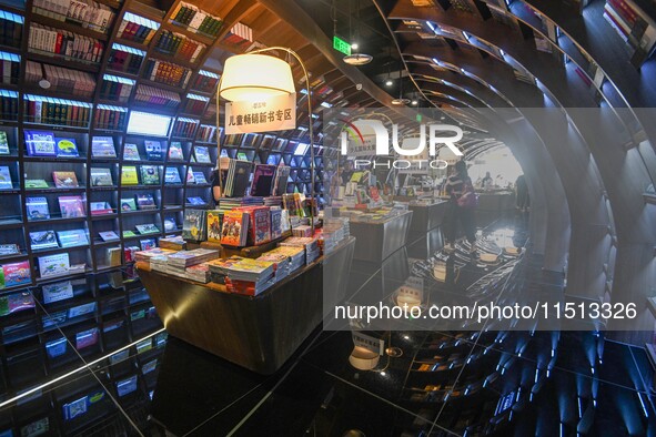 People read at Zhongshuge Bookstore in Guiyang, China, on August 18, 2024. 