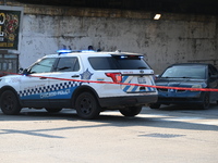 An unidentified adult man is shot multiple times and killed in a shooting on the 400 block of W. Cermak Road in Chicago, Illinois, United St...