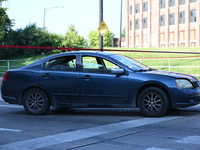 An unidentified adult man is shot multiple times and killed in a shooting on the 400 block of W. Cermak Road in Chicago, Illinois, United St...