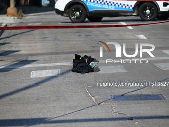 An unidentified adult man is shot multiple times and killed in a shooting on the 400 block of W. Cermak Road in Chicago, Illinois, United St...