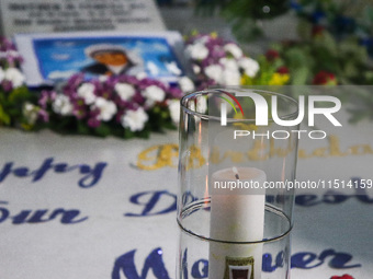 Saint Teresa's tomb is seen in the mother house in Kolkata, India, on August 26, 2024. (