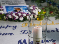 Saint Teresa's tomb is seen in the mother house in Kolkata, India, on August 26, 2024. (