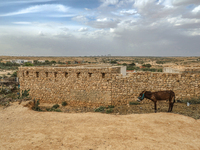 A landscape view of a small village in a rural area in Kairouan, Tunisia, on May 6, 2024. The region of Kairouan faces water stress, leading...