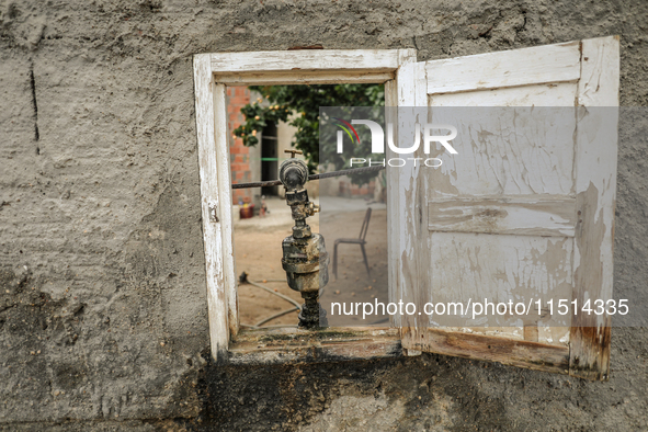 A water meter is in a house in a rural area in Kairouan, Tunisia, on May 8, 2024. The region of Kairouan faces water stress, leading to wate...