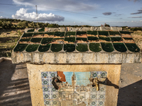 A drinking water point in the isolated rural area of Chrichira in Kairouan, Tunisia, on May 8, 2024. As the region faces water stress, resul...