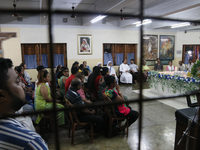 Devotees of the order founded by Saint Teresa pray by the tomb of Saint Teresa to mark her birth anniversary in Kolkata, India, on August 26...