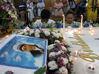 Devotees of the order founded by Saint Teresa pray by the tomb of Saint Teresa to mark her birth anniversary in Kolkata, India, on August 26...