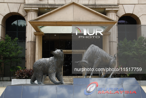 The Bursa Malaysia or Malaysia Stock Exchange Centre building in Kuala Lumpur, Malaysia, on April 2, 2021. 