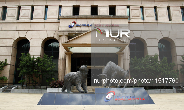 The Bursa Malaysia or Malaysia Stock Exchange Centre building in Kuala Lumpur, Malaysia, on April 2, 2021. 