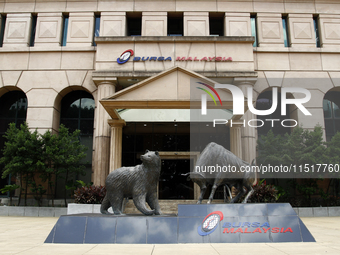 The Bursa Malaysia or Malaysia Stock Exchange Centre building in Kuala Lumpur, Malaysia, on April 2, 2021. (