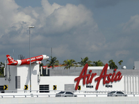 Air Asia's low-cost headquarters is at Kuala Lumpur International Airport Terminal in Kuala Lumpur, Malaysia, on June 8, 2019. (