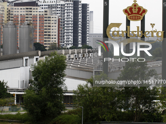 Carlsberg Brewery factory in Malaysia, on June 19, 2021. (