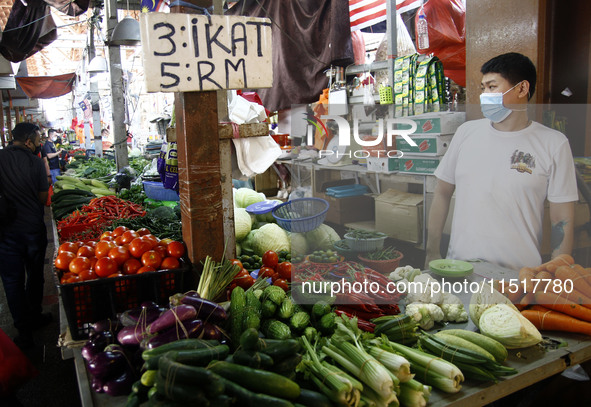 Chow Kit wet market in Kuala Lumpur, Malaysia, on April 20, 2021. 