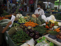 Chow Kit wet market in Kuala Lumpur, Malaysia, on April 20, 2021. (