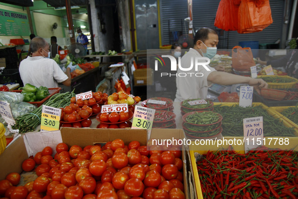 Chow Kit wet market in Kuala Lumpur, Malaysia, on April 20, 2021. 