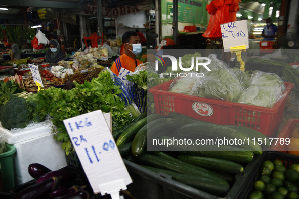 Chow Kit wet market in Kuala Lumpur, Malaysia, on April 20, 2021. 