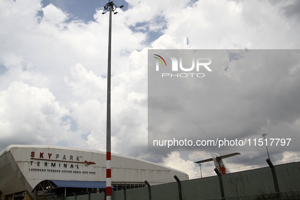 Sultan Abdul Aziz Shah Airport or Skypark Terminal in Malaysia on June 26, 2021 