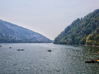 Naini Lake (Naini Tal) is in Nainital, Uttarakhand, India, on April 21, 2024. (