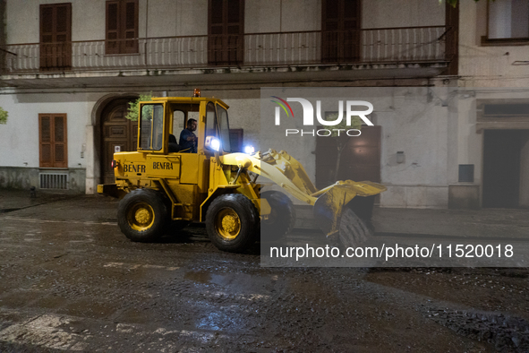 A flash flood occurs in Baiano, in the province of Avellino, on August 27. In the late afternoon, the streets become torrents of mud that in...