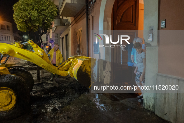 A flash flood occurs in Baiano, in the province of Avellino, on August 27. In the late afternoon, the streets become torrents of mud that in...