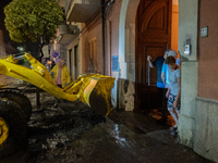 A flash flood occurs in Baiano, in the province of Avellino, on August 27. In the late afternoon, the streets become torrents of mud that in...