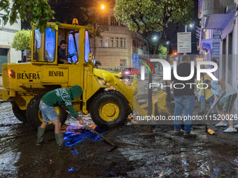 A flash flood occurs in Baiano, in the province of Avellino, on August 27. In the late afternoon, the streets become torrents of mud that in...