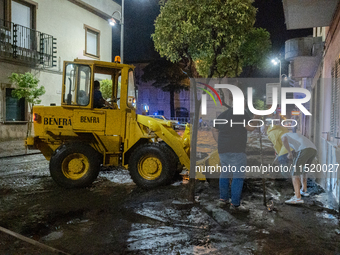 A flash flood occurs in Baiano, in the province of Avellino, on August 27. In the late afternoon, the streets become torrents of mud that in...