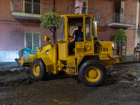 A flash flood occurs in Baiano, in the province of Avellino, on August 27. In the late afternoon, the streets become torrents of mud that in...