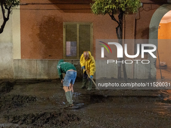 A flash flood occurs in Baiano, in the province of Avellino, on August 27. In the late afternoon, the streets become torrents of mud that in...