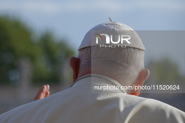 Pope Francis leads the general audience in Saint Peter's Square on Wednesday 