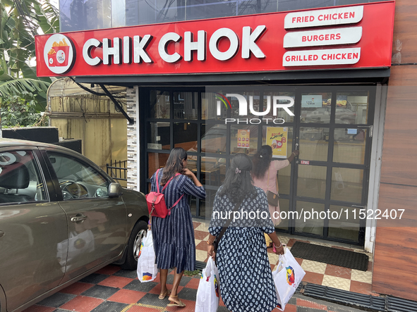 Chick Chok fried chicken fast-food restaurant in Thiruvananthapuram, Kerala, India, on April 16, 2024. 