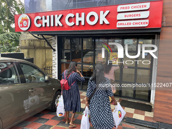 Chick Chok fried chicken fast-food restaurant in Thiruvananthapuram, Kerala, India, on April 16, 2024. (