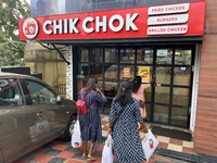 Chick Chok fried chicken fast-food restaurant in Thiruvananthapuram, Kerala, India, on April 16, 2024. (