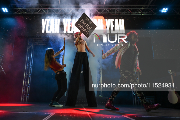 KRAKOW, POLAND - AUGUST 28:
The evangelistic band No Longer Music (NLM), performing at Krakow's UNESCO Market Square, on August 28, 2024, in...