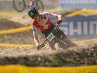 Filip Iten of Switzerland competes in the UCI Mountain Bike World Championships Cross-Country Olympic Men Junior in Pal Arinsal, Andorra, on...