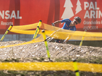 Ryan Peruzzo of Italy competes in the UCI Mountain Bike World Championships Cross-Country Olympic Men Junior in Pal Arinsal, Andorra, on Aug...