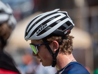 A cyclist after the race in the UCI Mountain Bike World Championships Cross-Country Olympic Men Junior in Pal Arinsal, Andorra, on August 30...