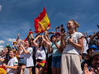 Fans attend the UCI Mountain Bike World Championships CROSS-COUNTRY OLYMPIC MEN JUNIOR in Pal Arinsal, Andorra, on August 30, 2024. (