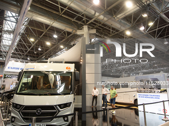 A general view of visitors is seen at the Duesseldorf Trade Fair Center during the Caravan Salon, the leading motorhome and camping van trad...