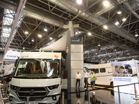 A general view of visitors is seen at the Duesseldorf Trade Fair Center during the Caravan Salon, the leading motorhome and camping van trad...