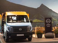 A Nissan camping van is seen at the Duesseldorf Trade Fair Center during the Caravan Salon, the leading motorhome and camping van trade fair...