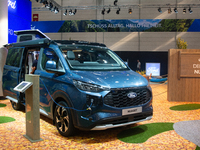 A Ford camping van is on display at the Duesseldorf Trade Fair Center during the Caravan Salon, the leading motorhome and camping van trade...